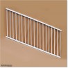 Aluminium Staircase White Colour Fence Adjustable Angle Upto 45 Degrees.