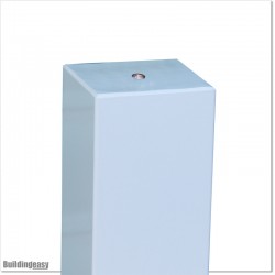Aluminium Staiway Handrail Post 1155MM High  With the Base White