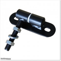 Adjustable gate hinge with stud is 16mm diameter and 100mm long