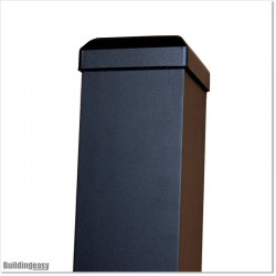 3" Aluminium Post Powder Coated In Black Colour 2M Long in Auckland.
