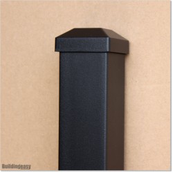 2" Aluminium Post Powder Coated In Black Colour 1.8M Long in Auckland.