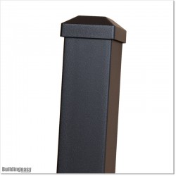 2" Aluminium Post Powder Coated In Black Colour 2M Long in Auckland.