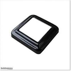 2” Post's Base Cover Made From Die Cast Aluminium In Black