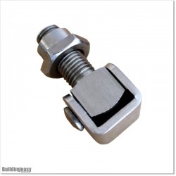 This hinge is made out of 304 Stainless Steel.