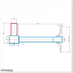 Adjustable Galvanized Steel Hinge With X Lube Bush.