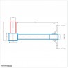 Adjustable Galvanized Steel Hinge With X Lube Bush.