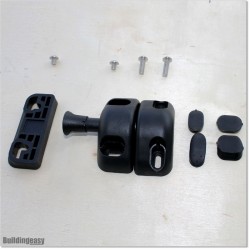 Black colour Magnetic Latch Made out of Strong Polymer Material.