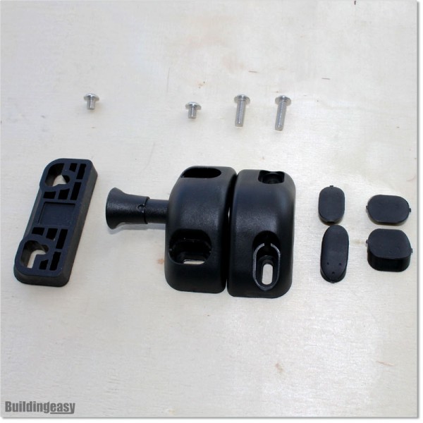 Black colour Magnetic Latch Made out of Strong Polymer Material.