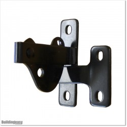 Black colour Padlocable Latch Made out of Steel..
