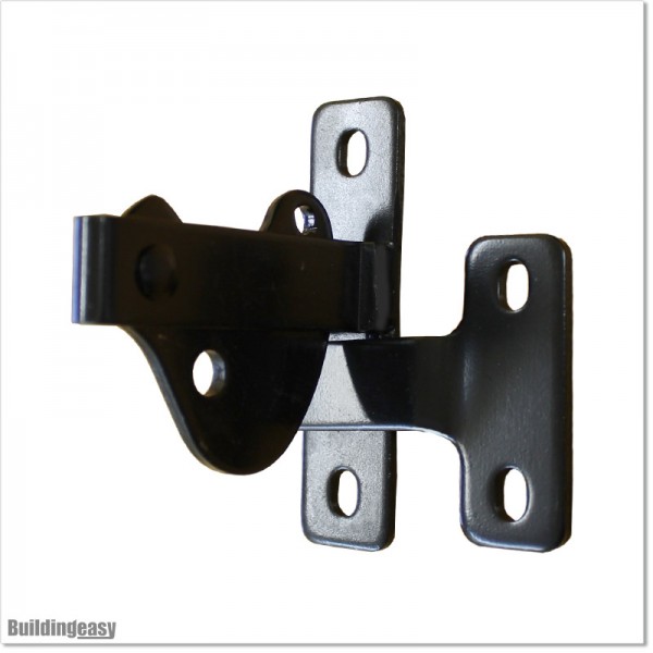 Black colour Padlocable Latch Made out of Steel..