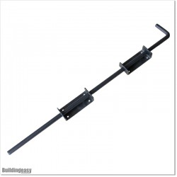 Drop Bolt For Swing Gates 600MM Long Black Colour Powder Coated.