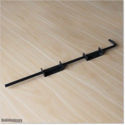 Drop Bolt For Swing Gates 600MM Long Black Colour Powder Coated.
