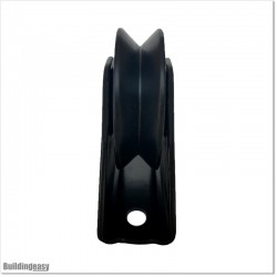 Black Colour Sliding Gate Wheel With Bearings in V Groove.