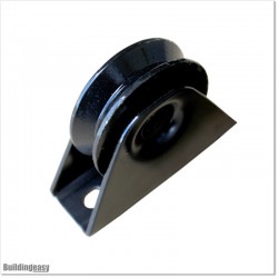 Black Colour Sliding Gate Wheel With Bearings in V Groove.
