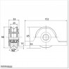 V Profile Heavy Duty Sliding Gate  Wheel Can Fits To The Gate In 2 Ways.