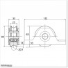 U Profile Heavy Duty Sliding Gate  Wheel Can Fits To The Gate In 2 Ways.