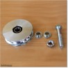 Wheel is 98mm diameter and has two ball bearings.