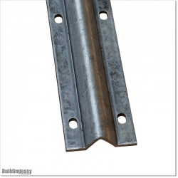 V Shape 3M Long Steel Galvanized Sliding Tracks With Concrete Nails.