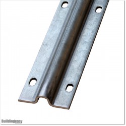 U Shape 3M Long Steel Galvanized Sliding Tracks With Concrete Nails.