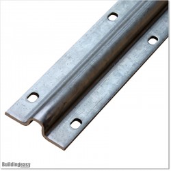 U Shape 5.8M Long Steel Galvanized Sliding Tracks With Concrete Nails.