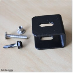 Aluminium Angle Fence Mounting Bracket fits most of our aluminum fences