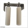 Two Roller Guide With Stainless Steel Bracket and Two 150mm Large Rollers.