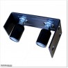 Roller guide fits to the side of the gate post. Three mounting holes to fit the guide to the Post