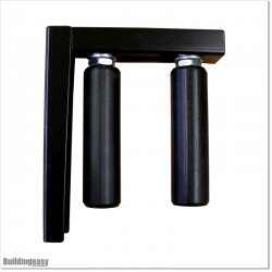 Two Roller Guide With Steel L Bracket and Two 150mm Large Rollers.