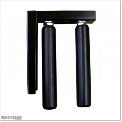 Two Roller Guide With Strong L Bracket and Two 250mm Large Rollers.
