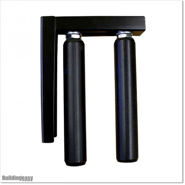 Two Roller Guide With Strong L Bracket and Two 250mm Large Rollers.