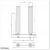 Two Roller Guide With Strong L Bracket and Two 250mm Large Rollers.