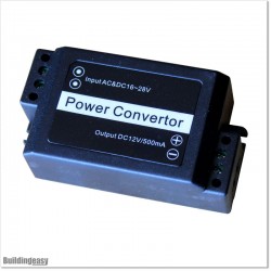 Convert 16-28V AC or DC to 12V DC. Power Output 500mA