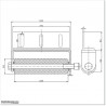 300mm Long Roller With Coner Mount Adjustable L Shape Bracket.