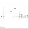 250mm Long Nylon Roller use For Sliding Gate in Auckland.
