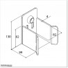 Sliding Gate Stopper Opened From The Top For Spiked Gates.