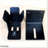 Black Colour Pre Holed Sliding Gate Stopper With Fitted Side Plate.