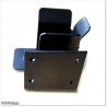 Black Colour Pre Holed Sliding Gate Stopper With Fitted Side Plate.