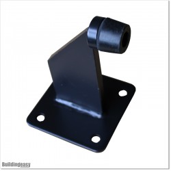 End Stopper For Stop at Opening Pointwith Mounting Plate In Black Colour.