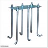Heavy Duty Bottom Plates With 6 J Bolts For Cantilevered Gate System