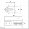 Gate End Guide Wheel To Fit at The Roller Carriage Channels End.