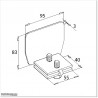 End Cap for Channel For Heavy Duty Cantilevered Gate System.
