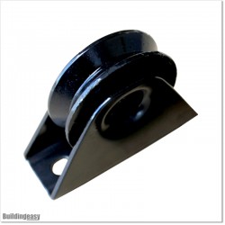 Black Colour Sliding Gate Wheel With Bearings in V Groove.