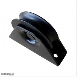 Black Colour Sliding Gate Wheel With Bearings in U Groove.