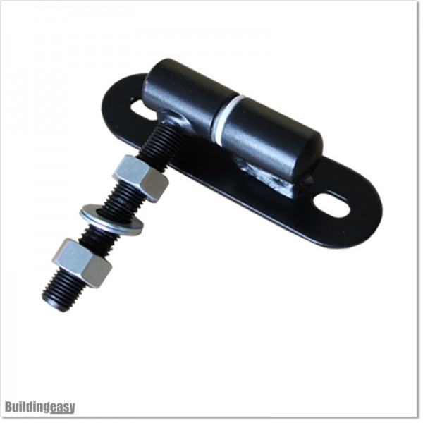 Adjustable gate hinge with stud is 16mm diameter and 125mm long