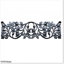 Aluminium Casting in shape of band of flower and leafs design for Metal Gates.