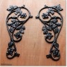 Aluminium Casting in shape of Koru with Flower for Metal Gates.
