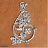 Aluminium Casting in shape of Koru with Flower for Metal Gates.