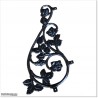 Aluminium Casting in shape of Koru with Flower for Metal Gates.