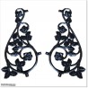 Aluminium Casting in shape of Koru with Flower for Metal Gates.