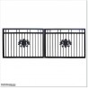 Aluminium Casting in shape of Large Soccer Logo design for Metal Gates.